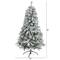 5ft. Unlit Flocked Rock Springs Spruce Artificial Christmas Tree